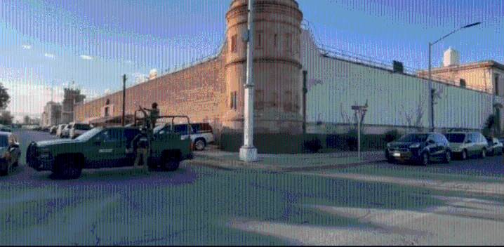 Operativo de seguridad en el Cereso de la 20