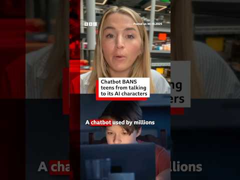 A chatbot site is banning teenagers from having conversations with its virtual characters. #BBCNews