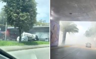 Bomberos de la CDMX evitan incendio de pipa en la alcaldía Cuauhtémoc