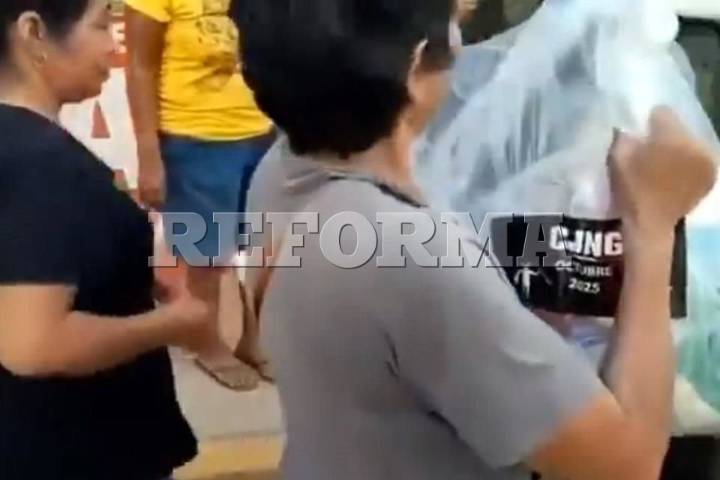 Reparten ayuda a nombre  del CJNG en Veracruz