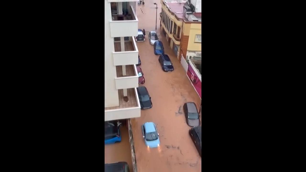 Cars submerged, roads closed as flooding hits Spanish party island Ibiza