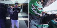 Piloto de F1 se disfraza de luchador para disfrutar el GP de México 2025 como otro fan: “Lo disfruté mucho”