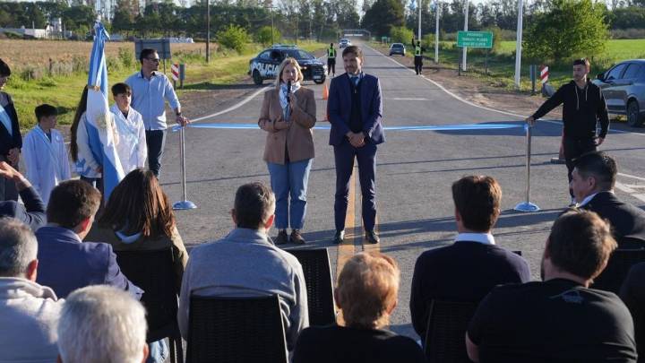 La Provincia inauguró obras viales que mejorarán la circulación en el sur de Santa Fe