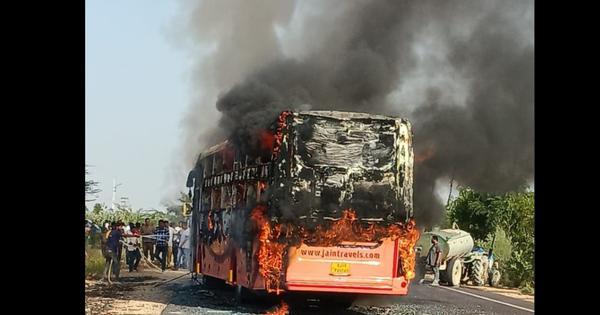 Rajasthan: 20 dead after bus catches fire in Jaisalmer