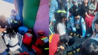 Arequipa: tres adolescentes quedan heridas tras caer de tobogán inflable durante fiesta escolar