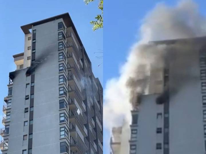 VIDEOS. Alerta en Santiago: incendio afecta edificio de 22 pisos en pleno centro de la capital
