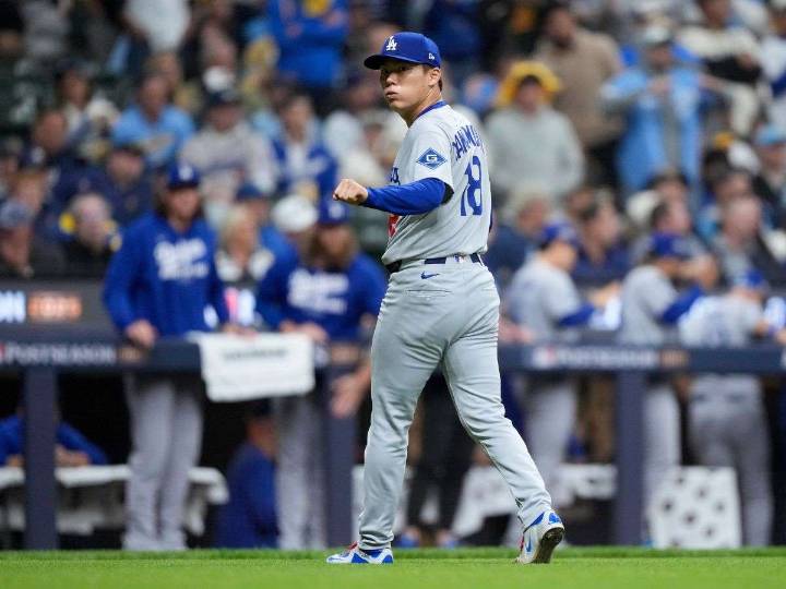 Yamamoto brilló y los Dodgers van a casa con ventaja