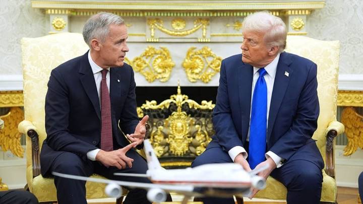 Abierto Trump a renegociar T-MEC en reunión con Carney