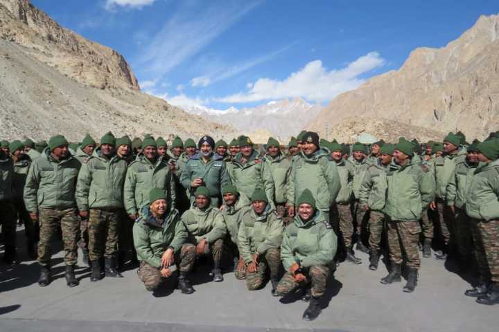 Air Chief Marshal AP Singh Visits Ladakh During Diwali, Lauds IAF And Army Personnel For Their Dedication