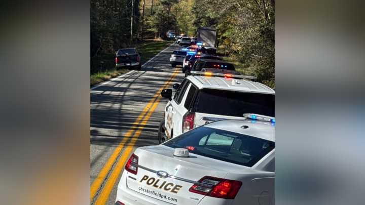 Armed man threatening police shuts down stretch of Beach Road in Chesterfield, Crime Insider sources say
