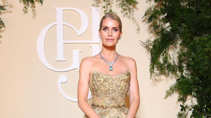 Lady Kitty Spencer Steals the Spotlight With 74.4 Carat Aquamarine Necklace in Monte Carlo