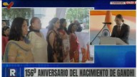 Venezuela e India rinden tributo a Gandhi y a la no violencia