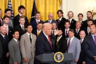 Trump honors 2025 college baseball champs LSU and LSU