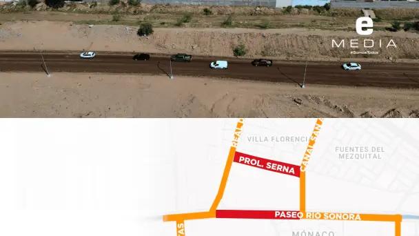 Ruta alterna a Paseo Río Sonora estará cerrada este miércoles