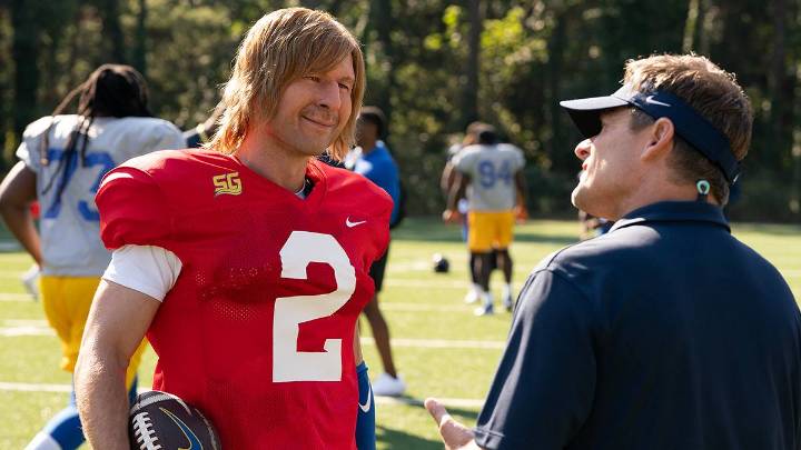 Chad Powers Interview with Glen Powell & Steve Zahn