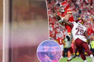 Taylor Swift adorably swoons over Travis Kelce as he reaches career milestone at Chiefs vs Commanders game