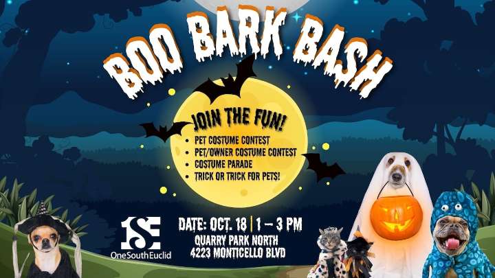 Have Halloween fun Oct. 18 at One South Euclid’s ‘Boo Bark Bash’ pet event