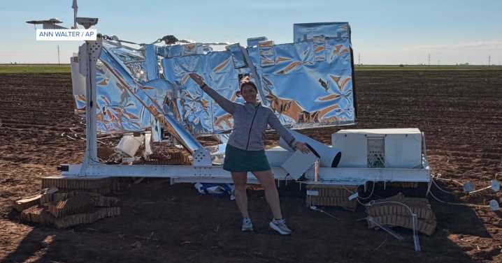 She saw a car-sized object above a Texas farm and found a wayward hunk of NASA equipment