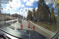 Delivery van driver cited after construction zone crash on Maxwell Road