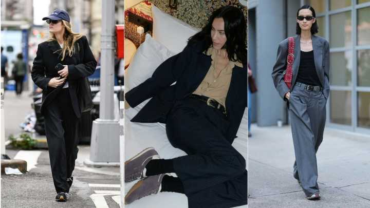 6 Women's Suits And The Trending Trainers To Pair Them With