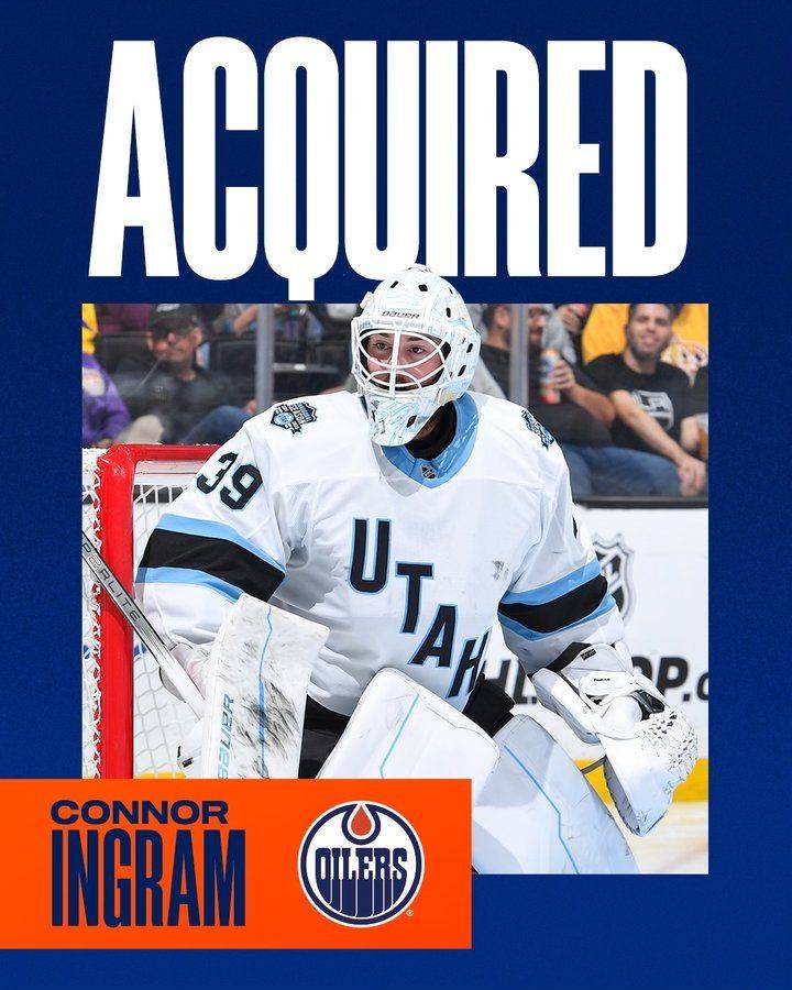 'Great buy low move': Hockey world reacts as Edmonton Oilers trade for Connor Ingram