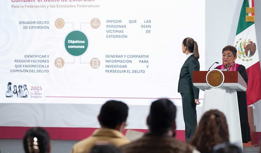 Presidenta Claudia Sheinbaum Envía Iniciativa de ley Para Prevenir, Investigar y Sancionar el Delito de Extorsión