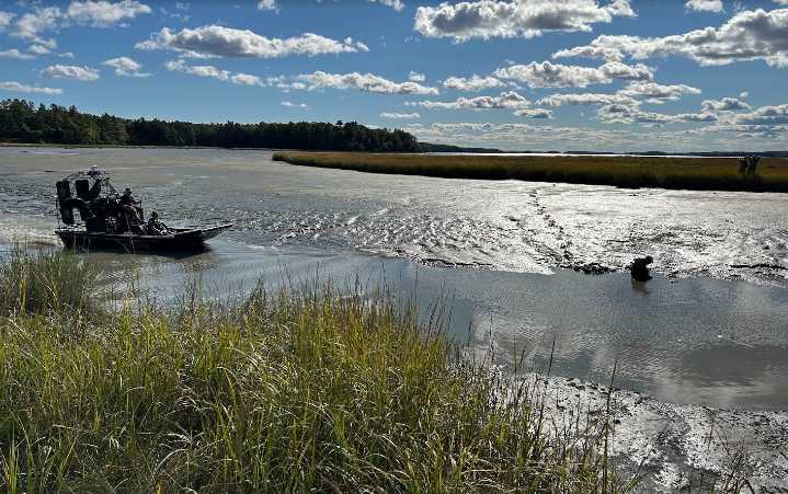 Topsham hunter recalls scary rescue from quicksand