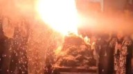 Simularon un volcán para una feria de ciencias y explotó: una nena internada