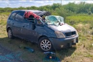 Fuerte siniestro vial en Ruta 127: Un automóvil volcó cerca de Los Conquistadores