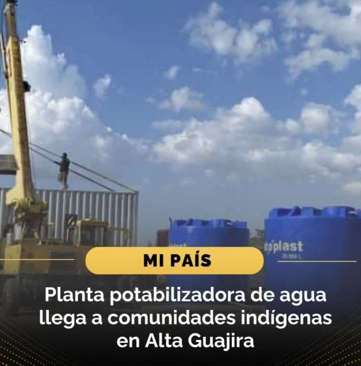 «Agua para la Vida: Ministerio de Vivienda Entrega Moderna Planta de Agua Potable en Uribia, La Guajira»