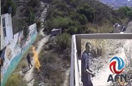Hombre provocó un incendio cerca de unas viviendas