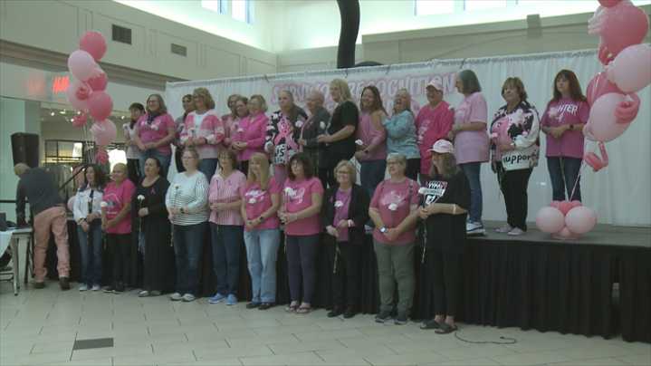 Breast cancer survivors recognized at mall ceremony