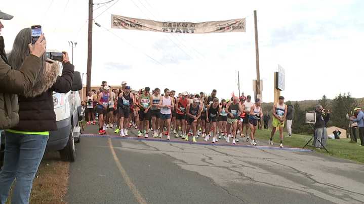 Over 1,000 runners compete in the Steamtown Marathon