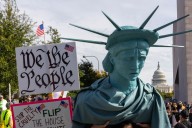 PHOTOS: No Kings DC Protest—the Signs, the Costumes, the Crowd