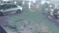 Surveillance video in Westchester shows huge crowd during street takeover