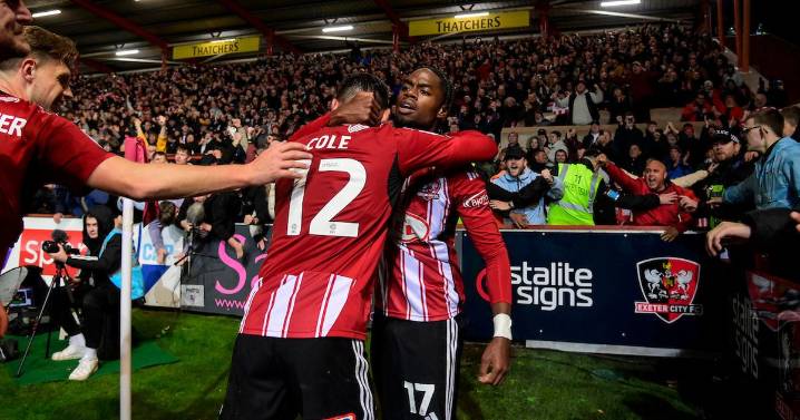 Exeter City Devon derby win for the fans as Grecians celebrate