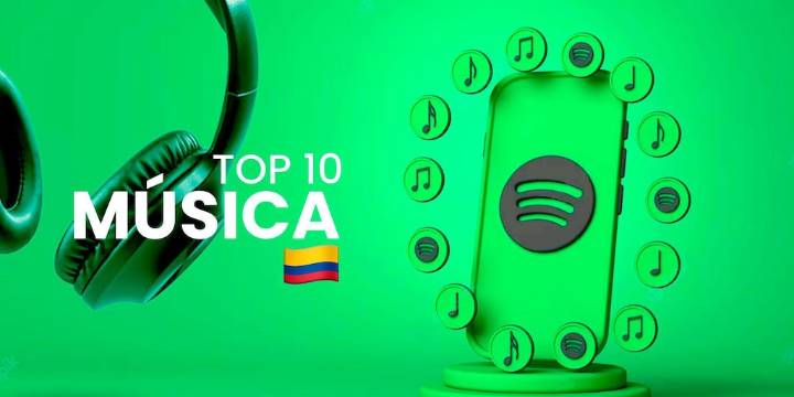 Ranking Spotify en Colombia: top 10 de las canciones con más reproducciones de este día