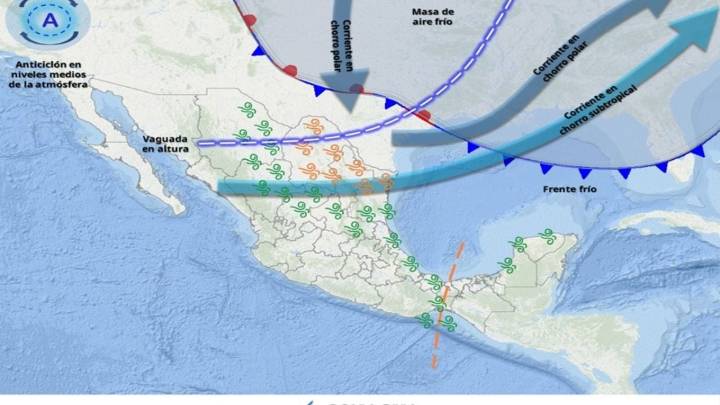 Frente frío 11 pone en alerta a México; este día llegará el número 12