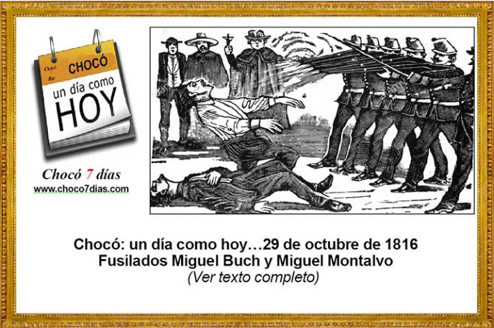 Chocó: un día como hoy… 29 de octubre