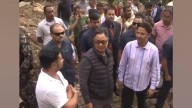 Union Minister Kiren Rijiju assesses rain and landslide havoc in Darjeeling's Mirik, promises Central support