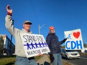 An ‘early and chilly’ standout to support Dems’ push for health care in shutdown standoff