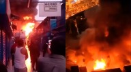 Fuerte incendio arrasa galería de jr. Huanta, en Cercado de Lima cerca al Centro Comercial Paruro