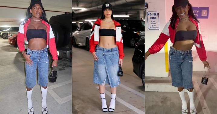 "Mi disfraz de Halloween": Kenny Robert parodia a Rachel Arderi y su look viral de tacones con medias
