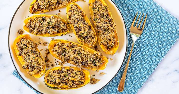 For stuffed squash in minutes, use the microwave