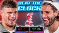 Liverpool's Milos Kerkez and Dominik Szoboszlai come head-to-head in HILARIOUS Beat The Clock challenge