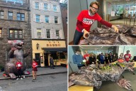 Exclusive | 'Scabby the Rat' mascot gets patched up after NYC slashing -- and readies for comeback