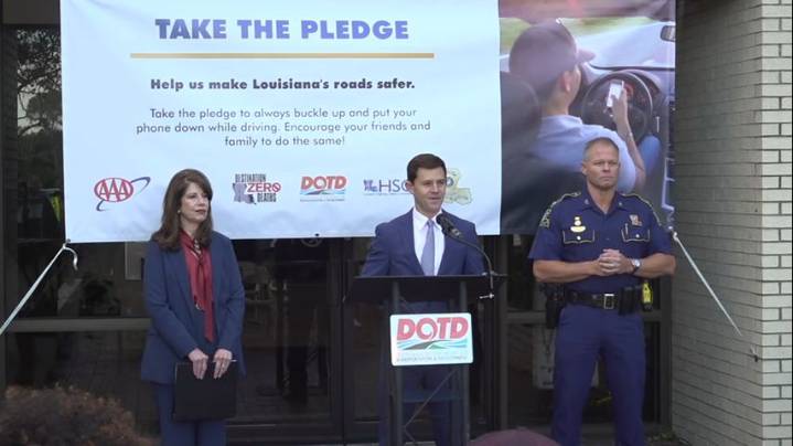 DOTD joins other state agencies to encourage drivers to buckle up, put their phones down