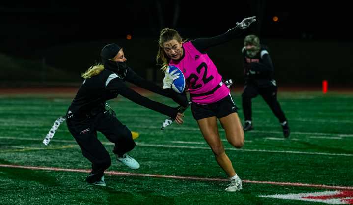 Park City High girl’s flag football teams square off on inaugural senior night