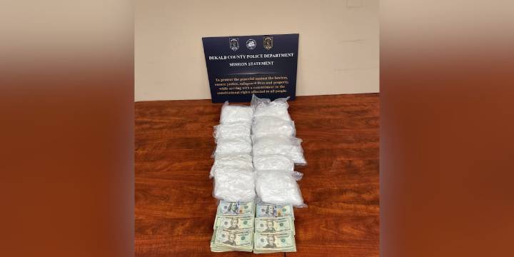 2 arrested, 23 pounds of methamphetamine seized in drug bust, DeKalb County police say