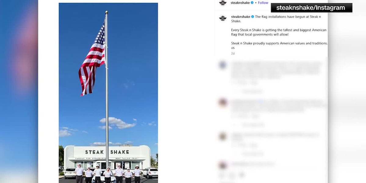 Steak ‘n Shake announces plans to install ‘tallest’ American flags outside restaurants